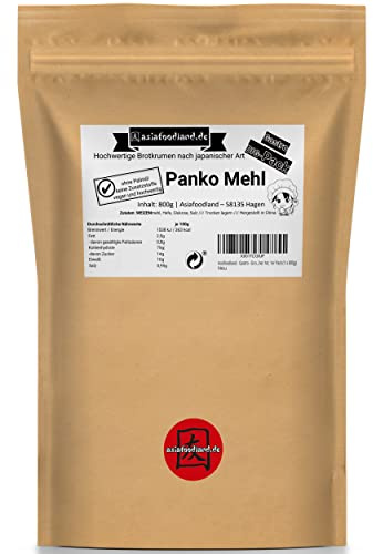 Asiafoodland - Gastro - Groß-Packung - Premium Panko - Paniermehl – ohne Palmöl, ohne Zusatzstoffe, vegan - Panierbrot - Brotkrumen nach japanischer Art, 1er Pack (1 x 800g)