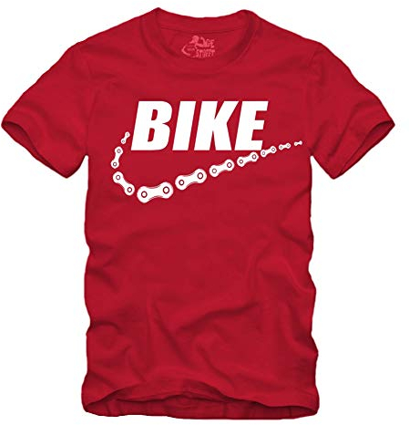 Bike - Fahrrad Geschenke Radfahrer - E-Bike - Mountain-Bike - MTB - BMX - Fixie - Rennrad - Tour - Outdoor - Sport - Urban - Motiv - Spruch - Fun - Lustig (M, Rot)