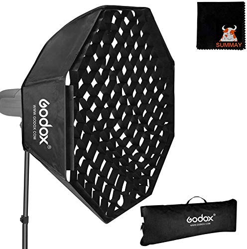 GODOX Softbox 140cm Top Griglia a nido d'ape con Bowens Mount per l'illuminazione a LED Flash di Photo Studio Video