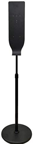 Einteilige Wandhalterung mit automatischem Desinfektionsmittelspender, Bodenständer, robuster Stahl, runder Boden, höhenverstellbar, 115-171 cm, schwarz