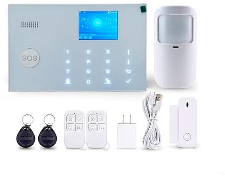 Alarma WiFi gsm Alexa Google AZ044 Blanca Tuya Smart domótica para casa