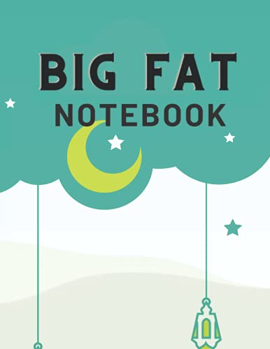 BIG FAT NOTEBOOK: Big fat Notebook; A 590 college ruled white paper planner, journal/Notebook. A 8.5”x11” multi-purpose daily notebook which can use ... list & more. It has black matte cover design.