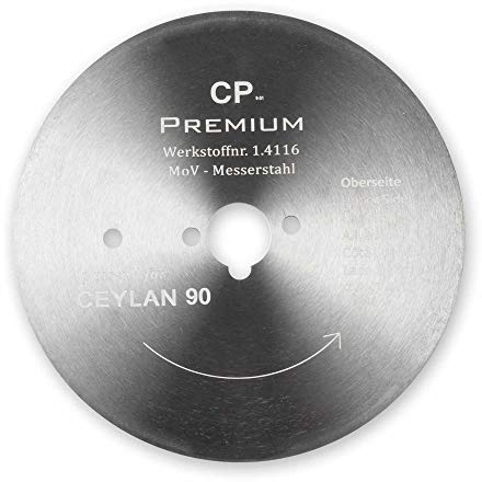 GASTRONICS Kreismesser für Ceylan - 90 mm, glatt - Dönermesser aus Edelstahl in Premium Qualität