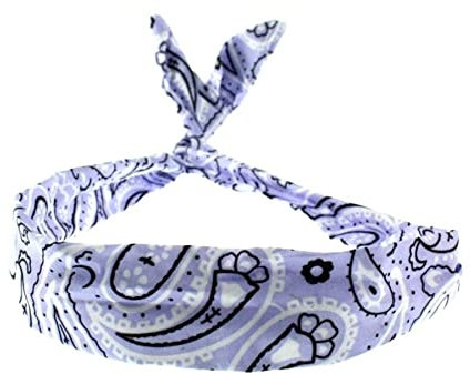 Topkids Accessories Paisley Wire Headbands for Women's Hair, Girls Headbands Hair Bands for Women Hair Accessories for Women Head Bands Adult Women Women's Fashion Headbands (Lilac)