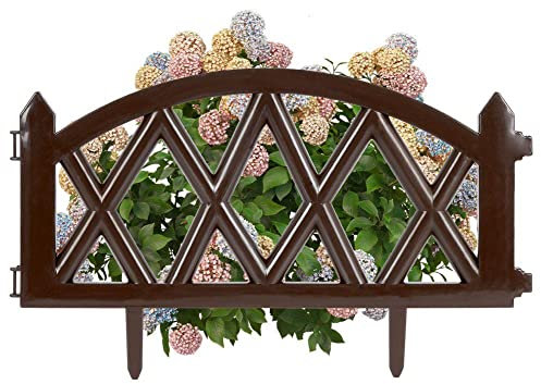 Vilde Palisade Recinzione da giardino Modulare, Steccato, colore: marrone