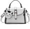 NICOLE & DORIS Kleine Frauen Handtasche Umhängetasche Damen Henkeltasche Cute Tasche Crossbody Geldbörse Schultertasche für Mädchen Messenger Bag PU Leder Weiß