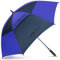 NINEMAX Golf Regenschirm Groß Sturmfest XL, Großer Regenschirm Sturmfest Stabil, Golfschirm Gross für Herren Damen 2 Personen (Blau/Marineblau)