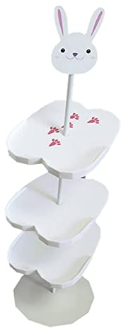 LOVIVER 4 Ebenen Kinder Schuhregal Stehschuhe Ständer Halter Schuhe Aufbewahrungsregal für Schrank Flur, Kaninchen