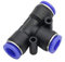 Raccord de tuyau d'eau à connexion rapide enfichable Irrigation 3 voies, 4 voies, coude, Slip-Lock Connecteur rapide droit for 10 mm tuyau de refroidissement Mist raccords de tuyauterie Joint 5 pièces