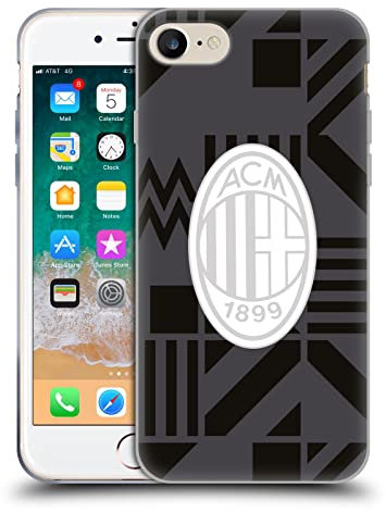 Head Case Designs Licenciado Oficialmente AC Milan Kit Previo Al Partido 2022/23 Caso Funda de Gel Suave Compatible con Apple iPhone 7/8 / SE 2020 & 2022