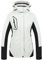 CREATMO US Schneejacken für Damen, Skijacke, wasserdicht, mit Kapuze, Wintermantel, Berg, Snowboarden, isolierter Fleece-Parka, Schwarz und Weiß, XL