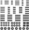HOME VISION TV Mount Screws - Complete with M4, M5, M6, and M8 TV Mounting Hardware Kit Set, Washers, and Spacers Included Fit Most TVs up to 100 inch