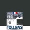 Tollens - Peinture extérieure fer 2 en 1 - Ultra Résistante - Protection antirouille - Laque Riche en Résine - Sans Sous-Couche - Entretien Facile - Brillant - Noir Mat - 2L = 32m2