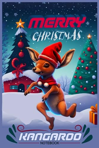 Merry Christmas Kangaroo Notebook