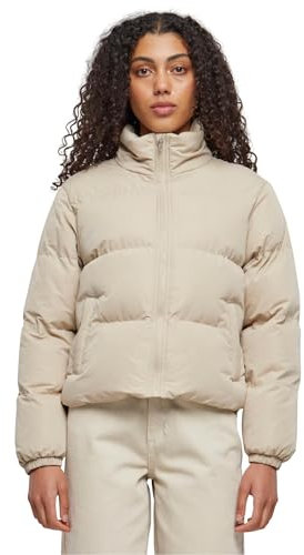 Urban Classics Damen Jacke Ladies Short Peached Puffer Jacket wetsand XS