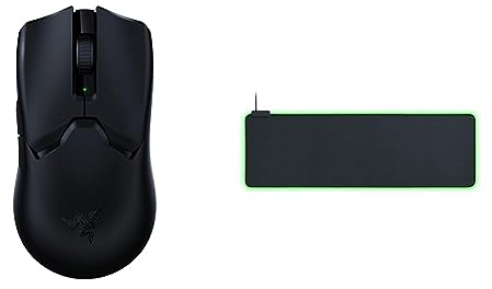 Razer Viper V2 Pro - Souris Gaming Esports sans Fil Ultra Légère de 58g & Goliathus Extended Chroma - Tapis de Souris Gaming XXL Extra Large et Doux avec éclairage RGB (support de câble