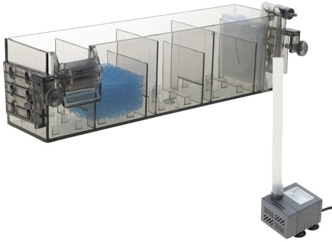 Christol Appareil de Filtration d'aquarium Aquarium 3 en 1 Appareil de Purification d'eau Externe Appareil de Purification d'eau Mural pour Aquarium Fish-Tank Fish Bowl