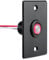 acegoo RV Light Dimmer Switch, 12V Push Button Dimmer with Red Ring Light for Motorhome Camper Van Boat Truck Cars Lighting, 12V-24V DC All Aluminum 6A(Black)