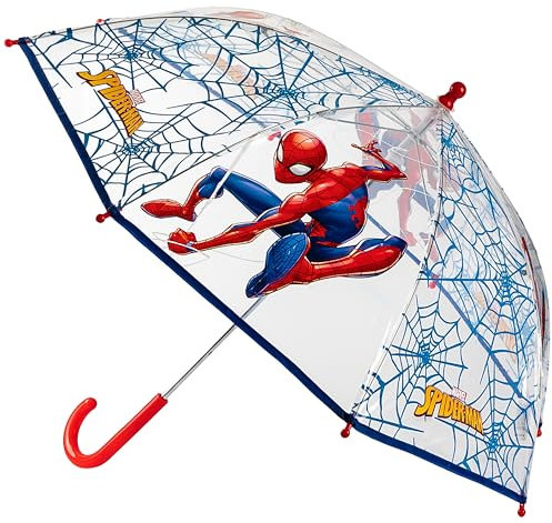 alles-meine.de GmbH Kinder - Reiseartikel & Taschen - Verschiedene Artikel frei wählbar - Kinderschirm/Regenschirm - Spyderman - Ø 74 cm - durchsichtig & durchscheinend - Trans..
