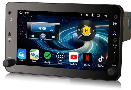 GONFEN Acht-Kern Android 13 DAB+ Autoradio Für Alfa Romeo 159 Sportwagon Spider Brera 4GB+64GB mit GPS Navi Wireless Apple CarPlay Android AUTO WiFi Bluetooth SD DSP Canbus SWC TPMS DVR IPS-Bildschirm
