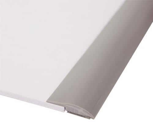 Übergangsprofil Übergangsleiste Selbstklebend, Übergangsleiste Bodenleiste, Übergangsschiene Übergangsprofil Übergangsleiste Höhenausgleich, Türschwellen Leiste, Abschlussprofil Vinyl 2m Gray3-5mm