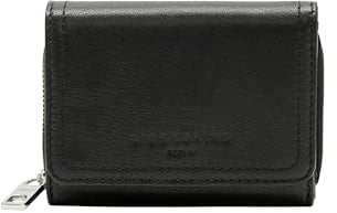 Liebeskind Berlin Damen Geldbörse 'Pablita' - Leder Portemonnaie mit RFID-Schutz, Schwarz, M (8.5x11cm)