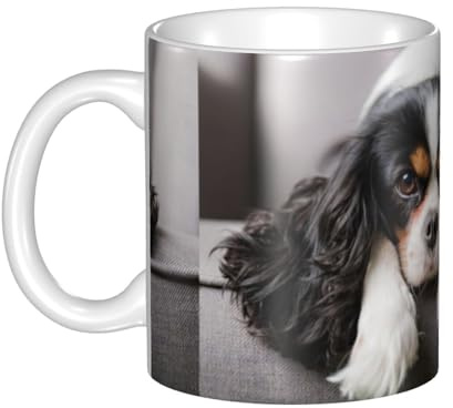 Tasse, Keramiktasse, Kaffeetasse, Teetasse, geeignet für Küche, Restaurant, Büro, 330 ml,Cavalier King Charles Spaniel Hund