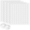 Door Bumper Pads, 400pcs Cupboard Door Stoppers 6 * 2mm Rubber Pad Stop Slamming Self Adhesive Furniture Bumpers for Cabinet