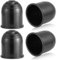 AGRISHOP 4X Anhänger Anhängerkupplung Abdeckung Kunststoff Schwarz Φ50mm Abschleppstange Ball Abdeckkappe