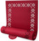 smøla Design Tischläufer Modern I Schneeflocken Design 150x40 cm I Tischläufer Rot aus Filz - als Dekoration Esstisch, Wohnzimmertisch I Tischdecke Filz-Läufer Tisch-Deko