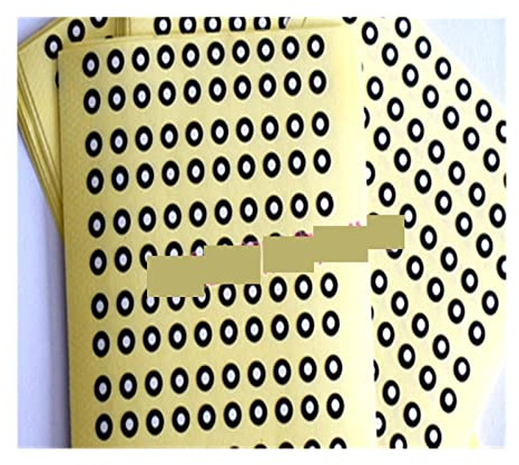 3D-Scan-Marker für 3D-Scanner, 10.000 Punkte 3D-Scanner-Markierungspunkt Mattschwarzer Punktmarkierungsmaschinen-Markierungspunkt für präzises optisches Tracking und 3D-Scannen(5mm x 10mm)