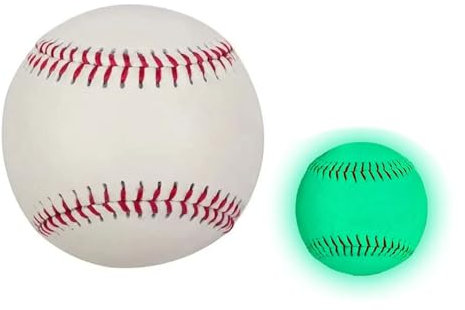 LNGJIN Leuchtende Baseballbälle, Softball, 9 Zoll Baseballs, weiche Baseballs, leuchtender Baseball für Nachtwurfübung, Baseballbälle Softball, für Erwachsene und Jugendliche