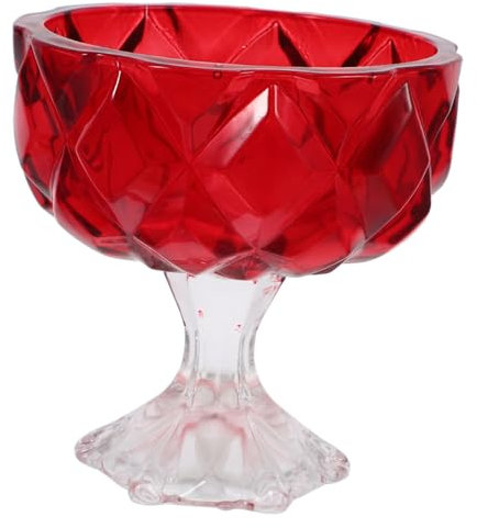 COLLBATH Verres à Glace Sur Pied Vintage Verre Coupes à Dessert Pour Fêtes Et Salades De Fruits Bols De Service Mignons Pour Collations