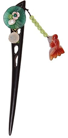 Ipetboom Horquilla De Madera Horquilla De Madera Pelo Colgante Para Moño Palillo Para Moño