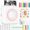 CIANBIFN Mini Impresora para Movil, Impresora Fotográfica, Portátil Mini Impresora Bluetooth Impresora Termica, Movil Impresora Fotos, Inalámbrico Impresora Térmica, para Lista Fotos Nota