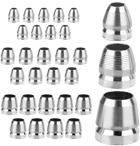 Gosknor 30pcs Round Axe Handle Wedge Kit, 10mm,12mm,14mm Sturdy Carbon Steel Axe Wedge Metal Hammer Sledge Accessories for Reinforcing