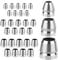 Gosknor 30pcs Round Axe Handle Wedge Kit, 10mm,12mm,14mm Sturdy Carbon Steel Axe Wedge Metal Hammer Sledge Accessories for Reinforcing
