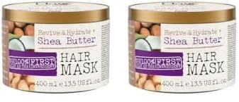 Maui Moisture Revive & Hydrate Shea Butter Hair Mask (400ml) feuchtigkeitsspendende Haarmaske für trockenes, geschädigtes Haar mit cremiger Sheabutter (Packung mit 2)
