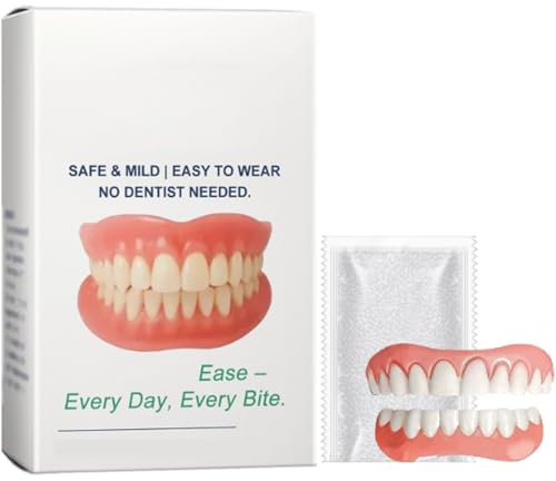 Hydroshape Thermo-Adaptive Smart Full Dentur, Hydroshape Premium Dentures, Silicone Reline Dentures Set, Lower Dentures for Men and Women Ideal for Comfort and Beauty (1Pcs)