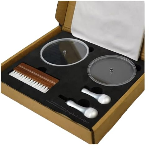 Huudngeje Label Saver Record Protector Clean Tool Album LP Vinyl Cleaning Brush Care Clip Kit 5 in 1 Waterproof Set