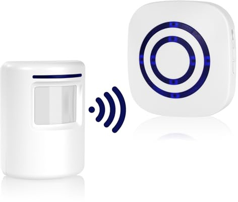 AXFEE Motion Sensor Door Chime Alarm, Burglar Door Alarm System
