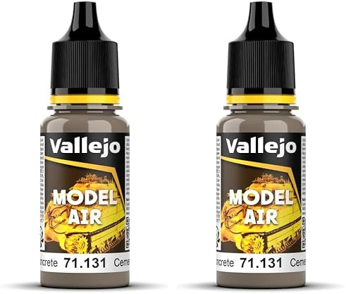 Vallejo Model Air 17 ml Acrylic Paint - Concrete (Pack of 2)