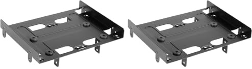 Sharkoon SSD Montagerahmen / Einbaurahmen 5,25 Zoll BayExtension, schwarz für bis zu Vier SSDs (Packung mit 2)
