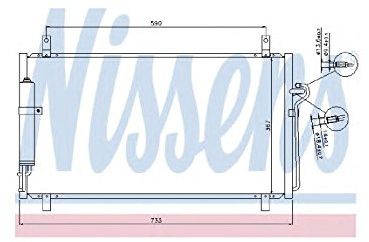 Nissens 94935 Kondensator, Klimaanlage