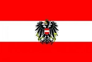 Flagge Österreich, Fahne Österreich mit Adler