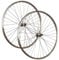 28 Zoll Laufrad Satz Set Fahrrad Aluminium Hohlkammer Felge Schraubkranz QR Silber