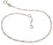 Fußkette Silber (Figaro) - 2,2mm Breite - Länge 30cm - echt 925 Silber
