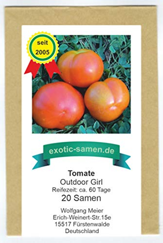 Tomate - Outdoor Girl - eine sehr frühe, kältetolerante Sorte - 20 Samen