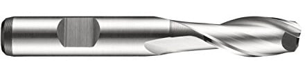 Dormer C12313.0 Flute End Mill, Bright, HSS-E Powder Metal, Head Diameter 13 mm, Flute Length 26 mm, Full Length 83 mm