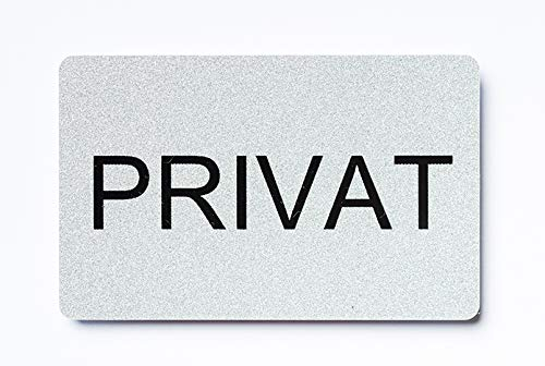 Türschild Tuerschild Tür Schild Privat selbstklebend Aufkleber Haus Büro Praxis Geschäft